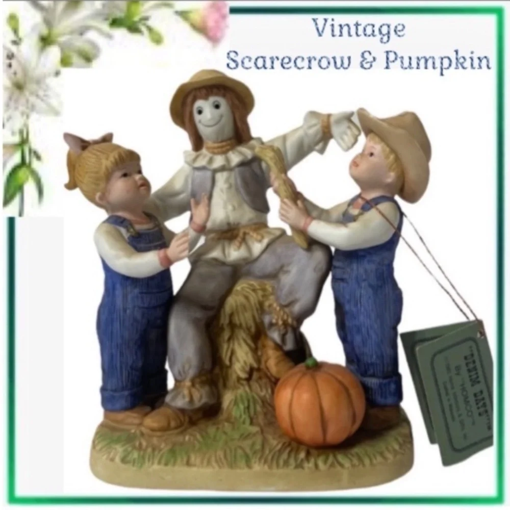 Vintage scarecrow 2” beautiful